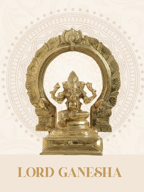 Divine Brass Lord Ganesha Idol