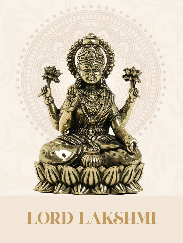 Divine Brass Lakshmi Idol
