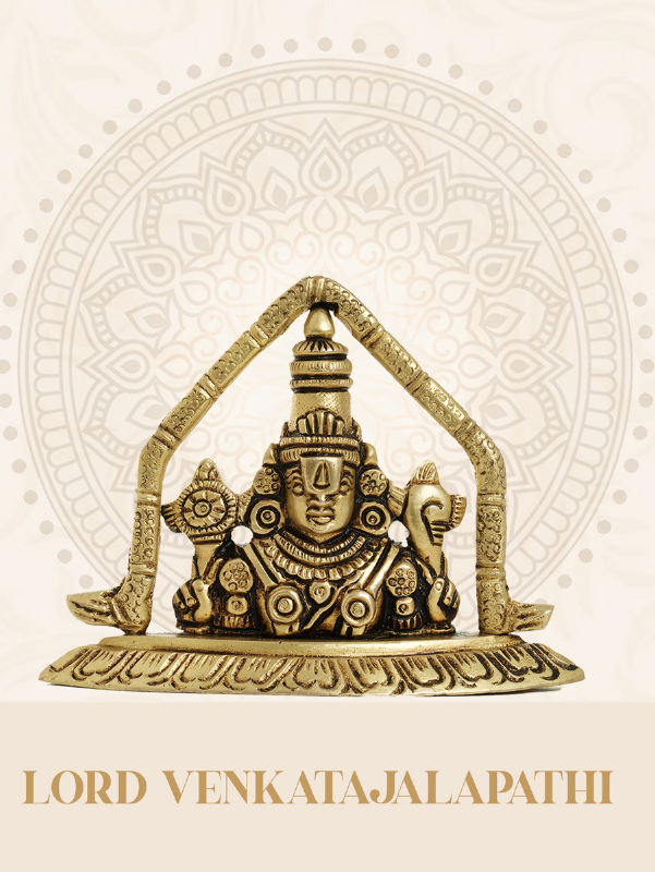 Divine Brass Lord Venkatajalapathi Balaji Idol