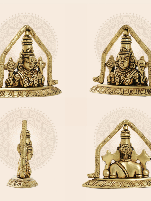 Divine Brass Lord Venkatajalapathi Balaji Idol - View 2