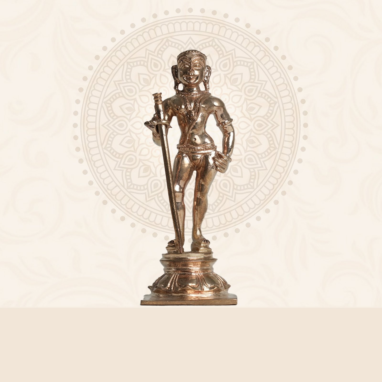 Palani Andavar Gold Plated Brass Idol