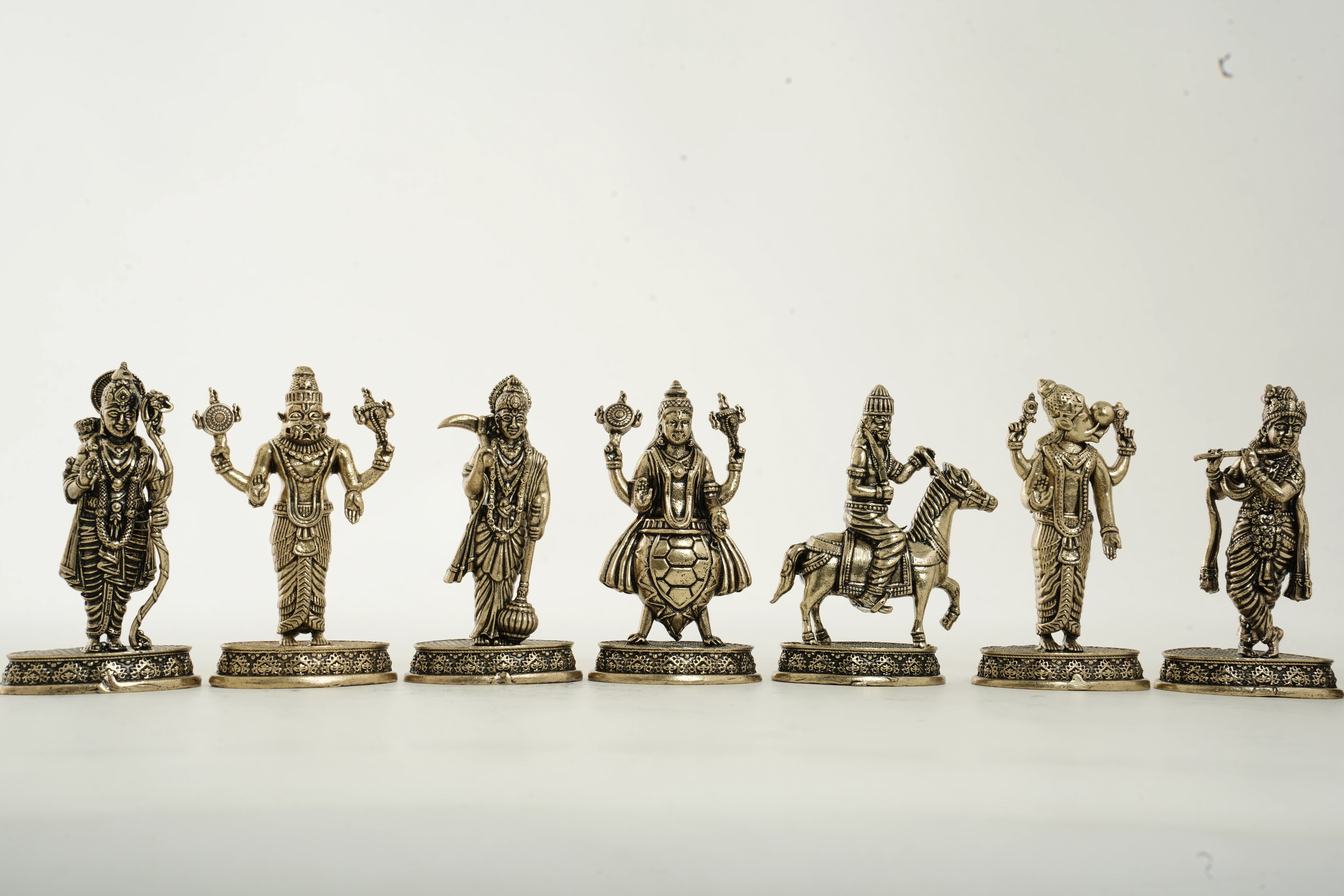  Dashavatara Brass Idol Set (Set of 7)
