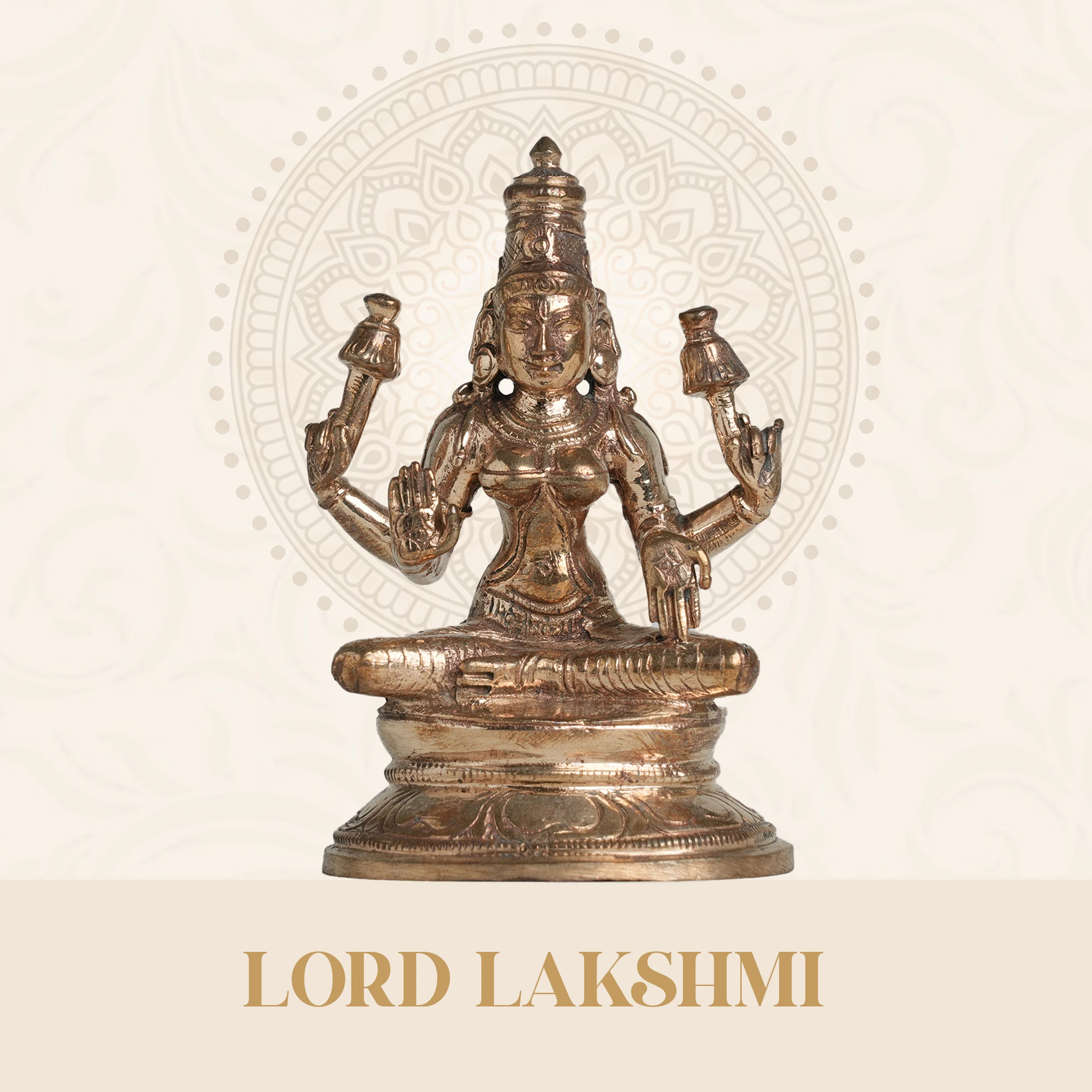 Lord Lakshmi Brass Idol