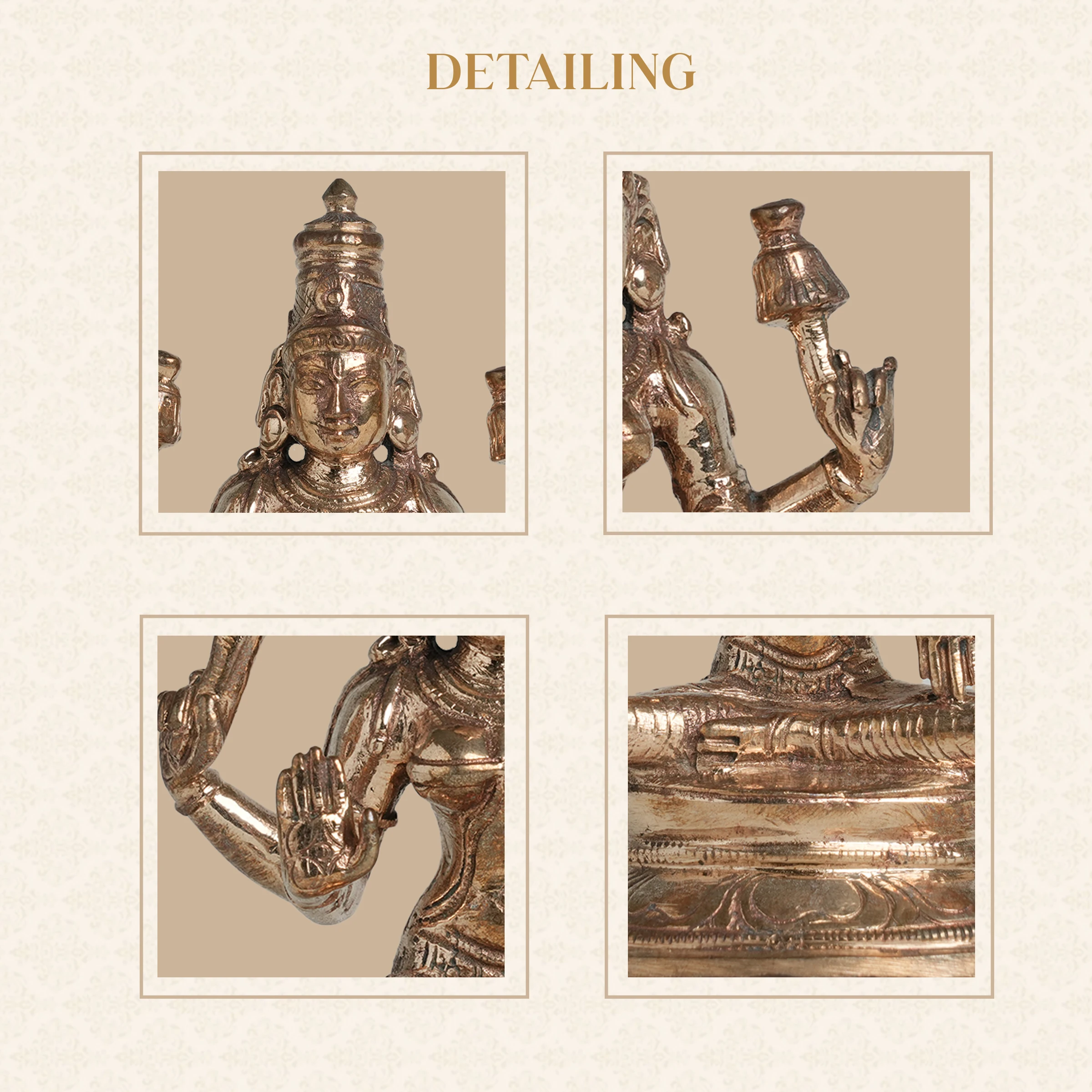 Lord Lakshmi Brass Idol