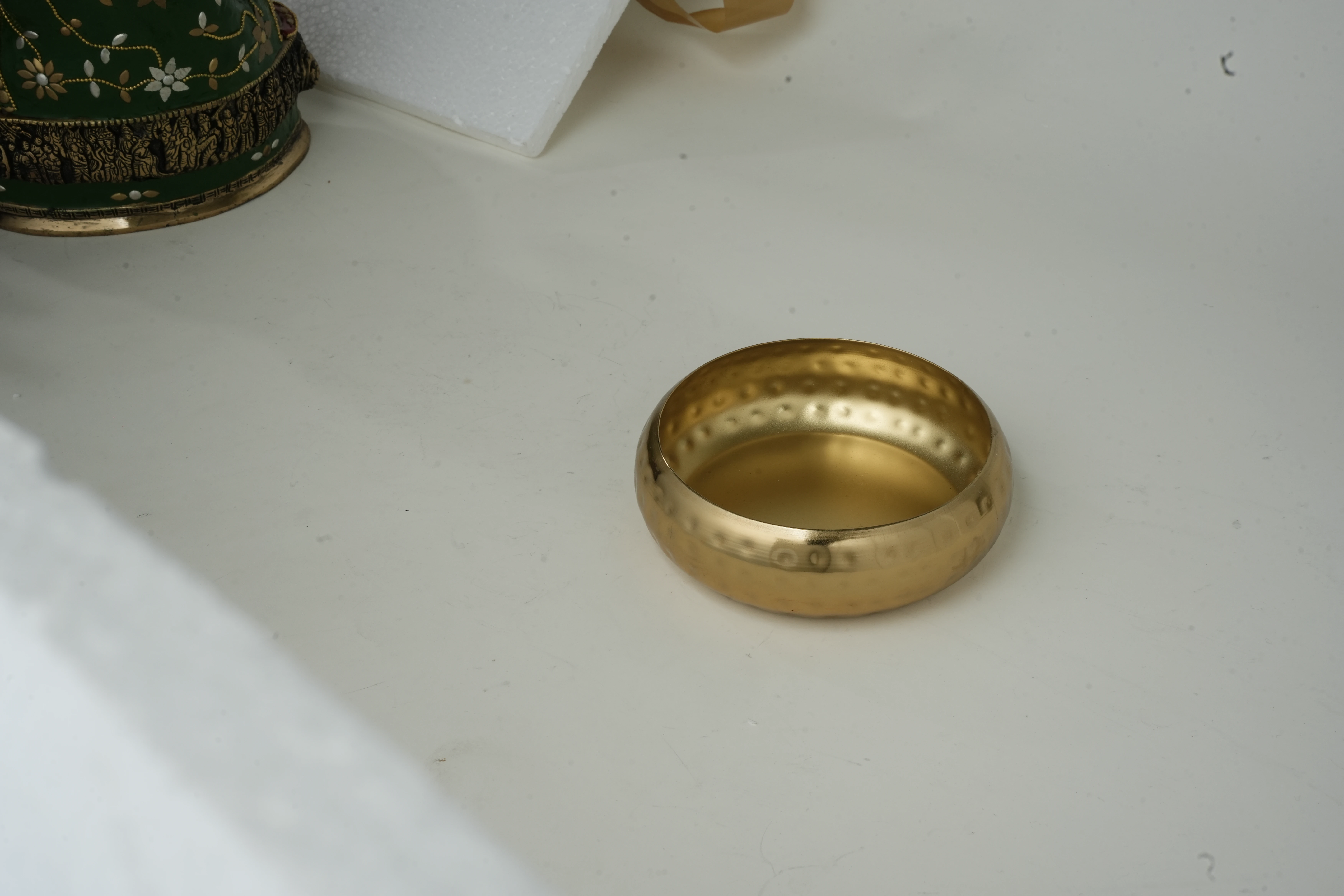 Decorative Brass Serving Bowl