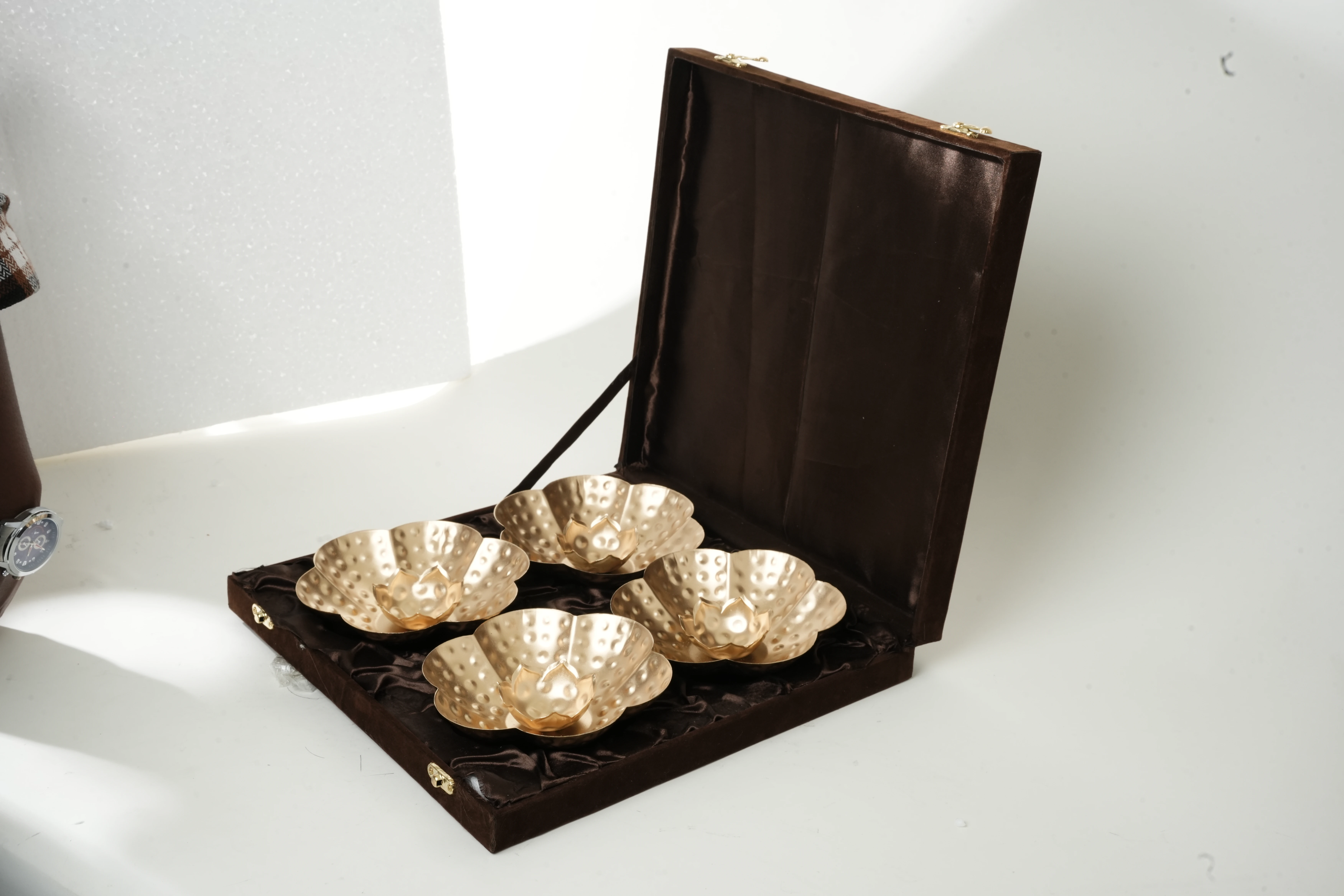 Lotus Design Diya Set