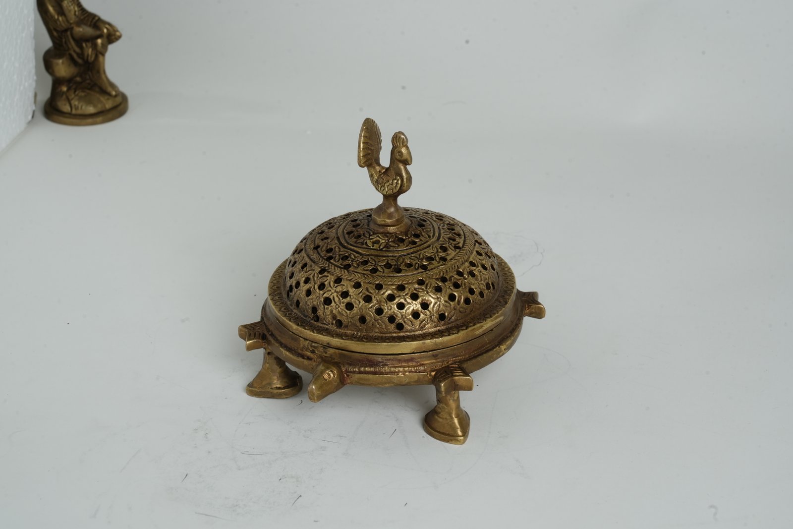 Charcoal Dhoop Burner with Decorative Lid