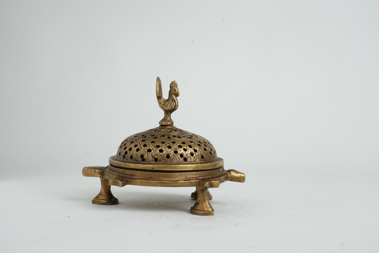 Charcoal Dhoop Burner with Decorative Lid - View 5