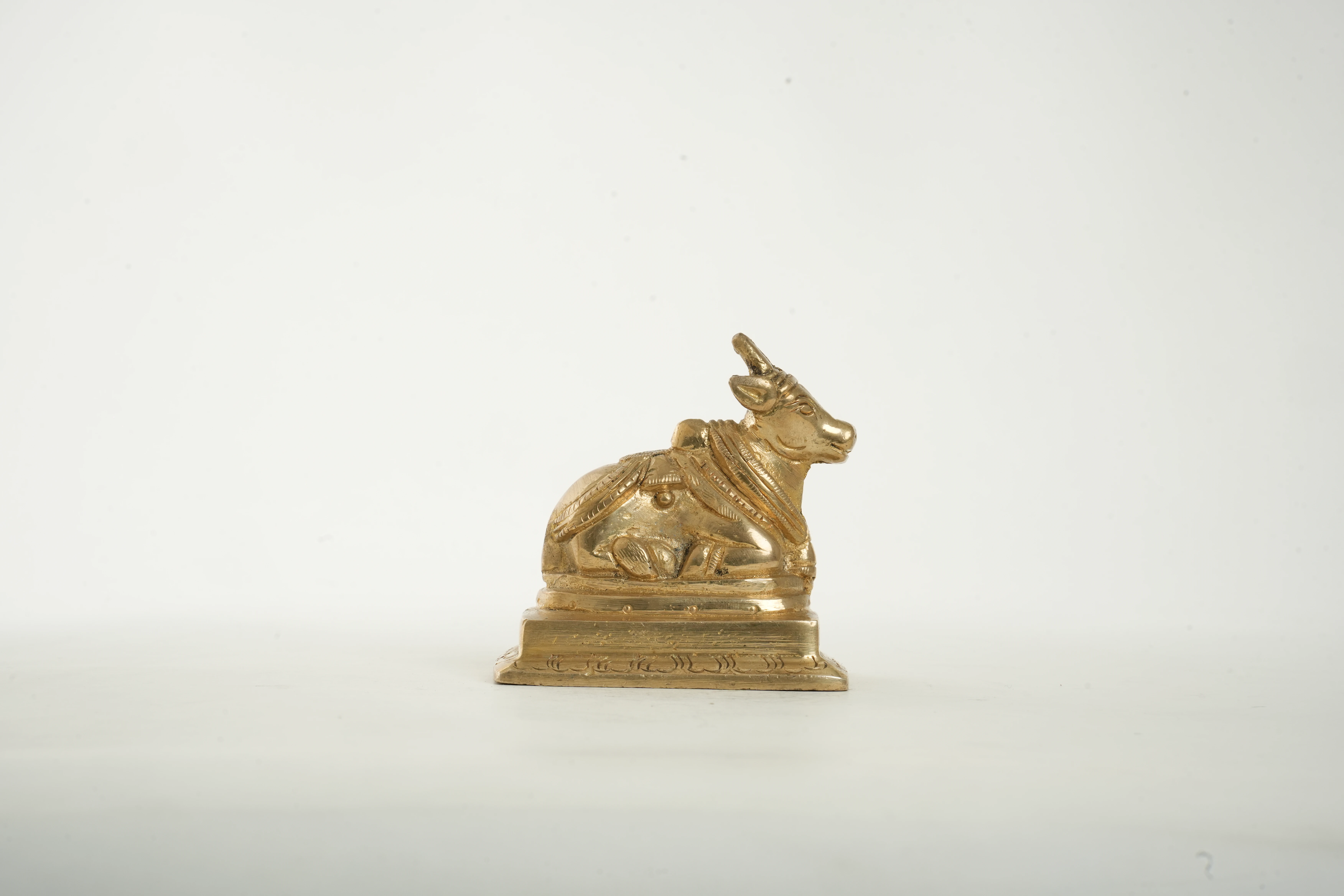 Nandi Brass Idol (Sacred Bull of Lord Shiva) - View 2