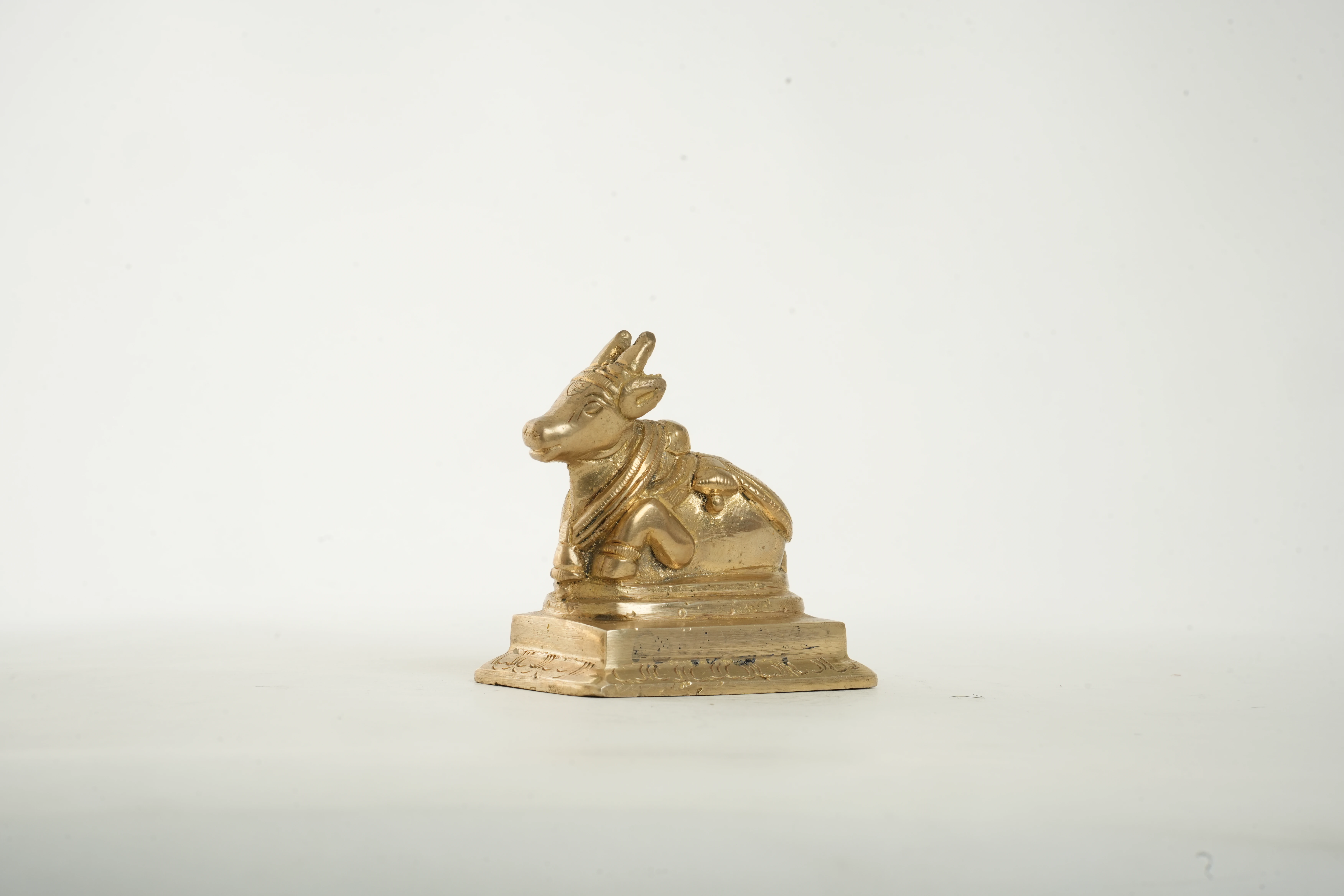 Nandi Brass Idol (Sacred Bull of Lord Shiva) - View 3