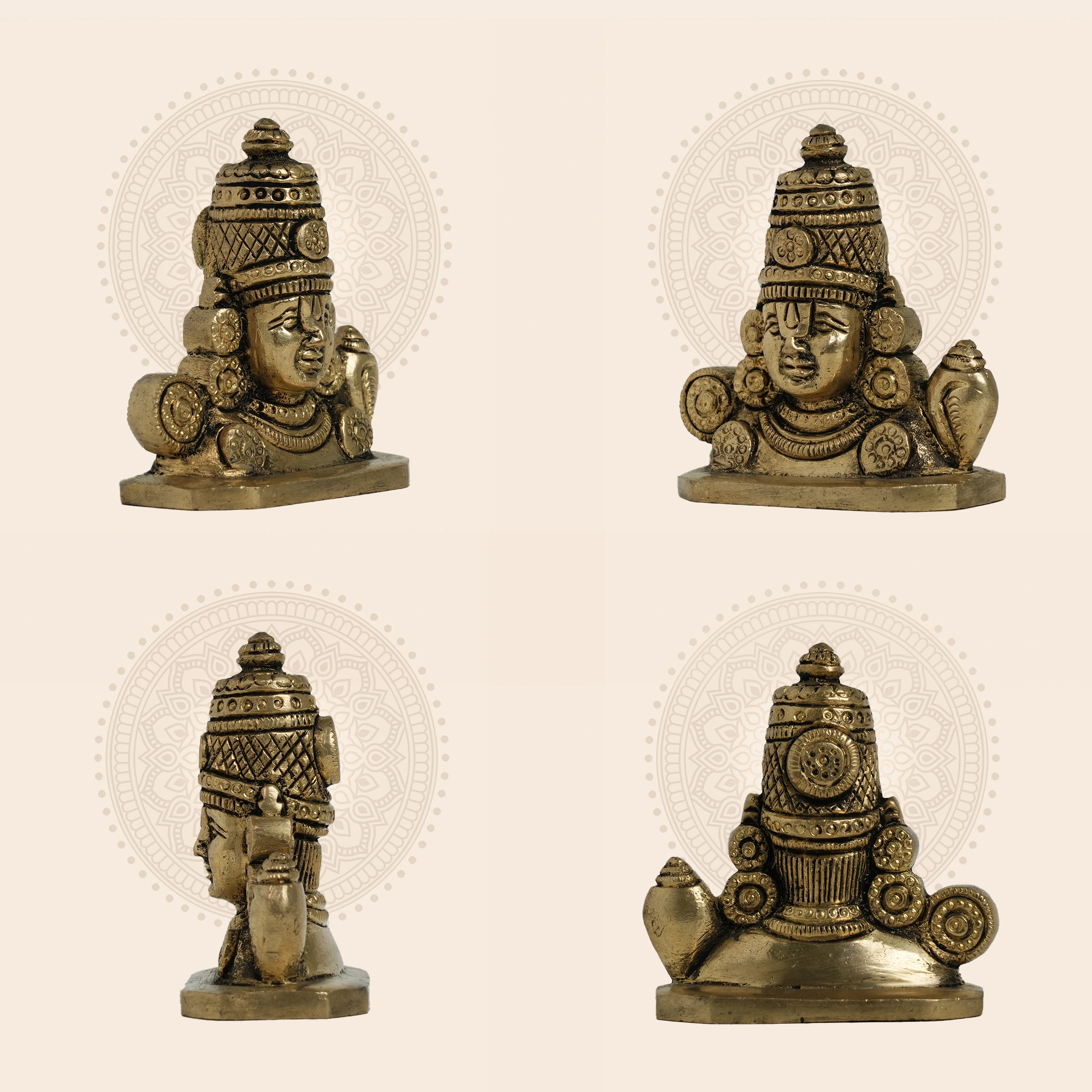 Lord Venkateswara Mini Brass Idol (Tirupati Balaji)